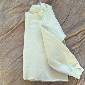 White - cropped collar sweatshirt